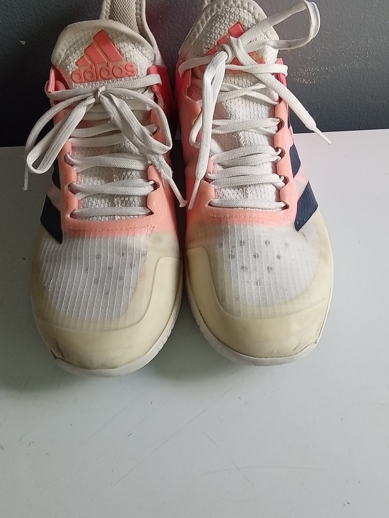 Adidas Adizero Ubersonic 4 Tennis Shoes Pink White Lightstrike Mens 11.5 main image 5